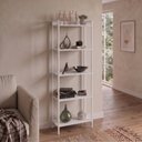 Ver imagem 1 de Estante de Livros Industrial 60CMX187CM Multiuso 5 Prateleiras Active Yescasa Branco/Snow