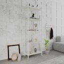 Ver imagem 6 de Estante de Livros Industrial 60CMX187CM Multiuso 5 Prateleiras Active Yescasa Branco/Snow