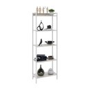 Ver imagem 2 de Estante de Livros Industrial 60CMX187CM Multiuso 5 Prateleiras Active Yescasa Branco/Snow