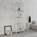Ver imagem 7 de Estante de Livros Industrial 60CMX187CM Multiuso 5 Prateleiras Active Yescasa Branco/Chess