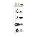 Ver imagem 2 de Estante de Livros Industrial 60CMX187CM Multiuso 5 Prateleiras Active Yescasa Branco/Chess