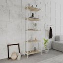 Ver imagem 7 de Estante de Livros Industrial 60CMX187CM Multiuso 5 Prateleiras Active Yescasa Marrom