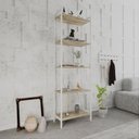 Ver imagem 7 de Estante de Livros Industrial 60CMX187CM Multiuso 5 Prateleiras Active Yescasa Marrom