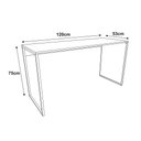 Ver imagem 3 de Escrivaninha Industrial Office Canela 120x53 Grécia Base Cobre