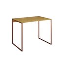 Ver imagem 2 de Escrivaninha Industrial Office Canela 120x53 Grécia Base Cobre
