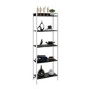 Ver imagem 2 de Estante de Livros Industrial 60CMX187CM Multiuso 5 Prateleiras Active Yescasa Marrom