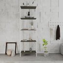 Ver mais imagens de Estante de Livros Industrial 60CMX187CM Multiuso 5 Prateleiras Active Yescasa Marrom