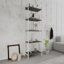 Ver imagem 7 de Estante de Livros Industrial 60CMX187CM Multiuso 5 Prateleiras Active Yescasa Marrom