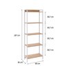 Estante para Livros Industrial Aço Multiuso 5 Prateleiras 187cmx60cm Active Yescasa - 4