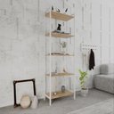 Ver imagem 7 de Estante de Livros Industrial 60CMX187CM Multiuso 5 Prateleiras Active Yescasa Marrom