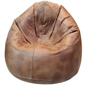 Puff Gota Mariju - Caramelo - Já com Enchimento - Conforto e Estilo para Sala, Quarto, Escritório, G