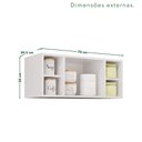 Ver imagem 3 de Armário Aéreo para Geladeira Pérola Branco
