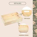 Ver imagem 4 de Bandeja para Café da Manha Média Servir - Organizar Mesamadeira Natural
