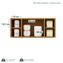 Ver imagem 5 de Armário Aéreo para Geladeira Pérola Marrom/Cinamomo