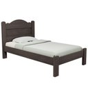 Ver imagem 3 de Cama de Solteiro 100% MDF 107,5x94cm Alice Marrom/Mocaccino