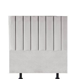 Cabeceira Estofada Solteiro 100CM Sophia Suede Cinza Claro - D A DECOR D&A Decor - 2