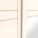 Ver imagem 4 de Guarda-roupa 200cm com Espelho 2 Portas de Correr 3 Gavetas Verg Henn - Nature/off White