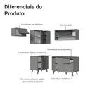 Ver imagem 4 de Armário de Cozinha Completa de Canto 325cm Nice Madesa 04 Cinza