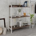 Ver imagem 7 de Estante de Livros Industrial 80CMX104CM 3 Prateleiras Active Yescasa Marrom
