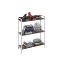 Ver imagem 2 de Estante de Livros Industrial 80CMX104CM 3 Prateleiras Active Yescasa Marrom