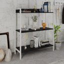 Ver imagem 7 de Estante de Livros Industrial 80CMX104CM 3 Prateleiras Active Yescasa Preto