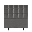 Ver imagem 1 de Cabeceira para Cama Box Solteiro 90 Cm Espanha:cinza Escuro