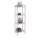 Ver imagem 2 de Estante de Livros Industrial 45CMX146CM Multiuso 4 Prateleiras Active Yescasa Branco/Chess