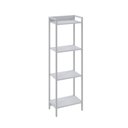 Ver imagem 3 de Estante de Livros Industrial 45CMX146CM Multiuso 4 Prateleiras Active Yescasa Branco/Chess