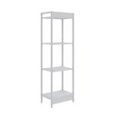 Ver imagem 6 de Estante de Livros Industrial 45CMX146CM Multiuso 4 Prateleiras Active Yescasa Branco/Chess