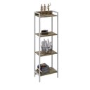 Ver imagem 2 de Estante de Livros Industrial 45CMX146CM Multiuso 4 Prateleiras Active Yescasa Marrom