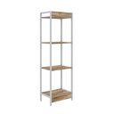 Ver imagem 6 de Estante de Livros Industrial 45CMX146CM Multiuso 4 Prateleiras Active Yescasa Marrom