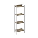 Ver imagem 3 de Estante de Livros Industrial 45CMX146CM Multiuso 4 Prateleiras Active Yescasa Marrom