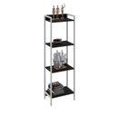 Ver imagem 2 de Estante de Livros Industrial 45CMX146CM Multiuso 4 Prateleiras Active Yescasa Marrom