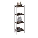 Ver imagem 2 de Estante de Livros Industrial 45CMX146CM Multiuso 4 Prateleiras Active Yescasa Marrom