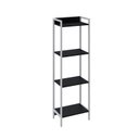 Ver imagem 3 de Estante de Livros Industrial 45CMX146CM Multiuso 4 Prateleiras Active Yescasa Preto