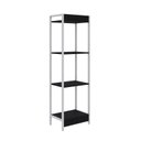 Ver imagem 6 de Estante de Livros Industrial 45CMX146CM Multiuso 4 Prateleiras Active Yescasa Preto