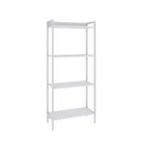 Ver imagem 3 de Estante de Livros Industrial 60CMX146CM Multiuso 4 Prateleiras Active Yescasa Branco/Chess
