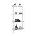 Ver imagem 2 de Estante de Livros Industrial 60CMX146CM Multiuso 4 Prateleiras Active Yescasa Branco/Chess