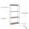 Estante para Livros Industrial Aço Multiuso 4 Prateleiras 146cmx60cm Active Yescasa - 5