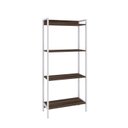 Ver imagem 3 de Estante de Livros Industrial 60CMX146CM Multiuso 4 Prateleiras Active Yescasa Marrom