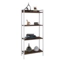 Ver imagem 2 de Estante de Livros Industrial 60CMX146CM Multiuso 4 Prateleiras Active Yescasa Marrom