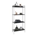 Ver imagem 2 de Estante de Livros Industrial 60CMX146CM Multiuso 4 Prateleiras Active Yescasa Preto