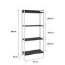 Estante para Livros Industrial Aço Multiuso 4 Prateleiras 146cmx60cm Active Yescasa - 4