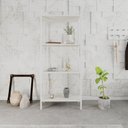Ver imagem 1 de Estante de Livros Industrial 60CMX146CM Multiuso 4 Prateleiras Active Yescasa Branco/Snow