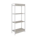 Ver imagem 6 de Estante de Livros Industrial 60CMX146CM Multiuso 4 Prateleiras Active Yescasa Branco/Snow