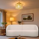 Ver imagem 2 de Sofá Curvo 318cm Bipartido Hermon Boucle Off White / Courino Preto- Sallar Home