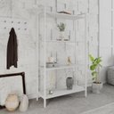 Ver imagem 7 de Estante para Livros Industrial Aço Multiuso 4 Prateleiras 146cmx80cm Active Yescasa