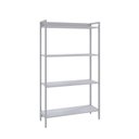 Ver imagem 3 de Estante de Livros Industrial 80CMX146CM Multiuso 4 Prateleiras Active Yescasa Branco/Chess