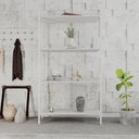 Ver imagem 1 de Estante para Livros Industrial Aço Multiuso 4 Prateleiras 146cmx80cm Active Yescasa