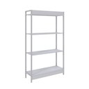 Ver imagem 6 de Estante de Livros Industrial 80CMX146CM Multiuso 4 Prateleiras Active Yescasa Branco/Chess